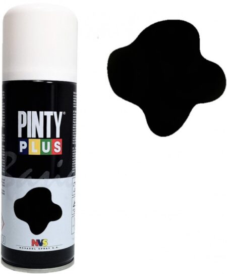 pintura en spray satinada negra 9005 200ml pintyplus
