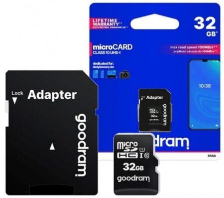 GOODRAM microSDHC 32GB Class 10 adapter