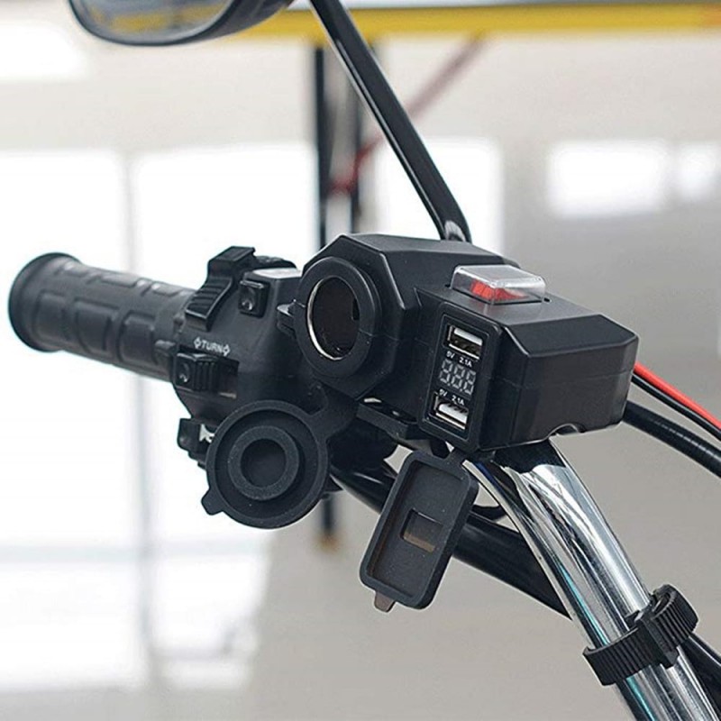 ΑΔΙΑΒΡΟΧΟΣ ΦΟΡΤΙΣΤΗΣ ΜΕ 2 ΘΥΡΕΣ USB,ΑΝΑΠΤΗΡΑ 12V ΚΑΙ ΒΟΛΤΟΜΕΤΡΟ ΑΔΙΑΒΡΟΧΟΣ ΦΟΡΤΙΣΤΗΣ ΜΕ 2 ΘΥΡΕΣ USB,ΑΝΑΠΤΗΡΑ 12V ΚΑΙ ΒΟΛΤΟΜΕΤΡΟ - Image 4