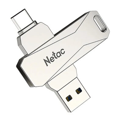 NETAC USB Flash Drive U782C, 64GB, USB 3.0 & USB Type-C, OTG, ασημί NETAC USB Flash Drive U782C, 64GB, USB 3.0 & USB Type-C, OTG, ασημί