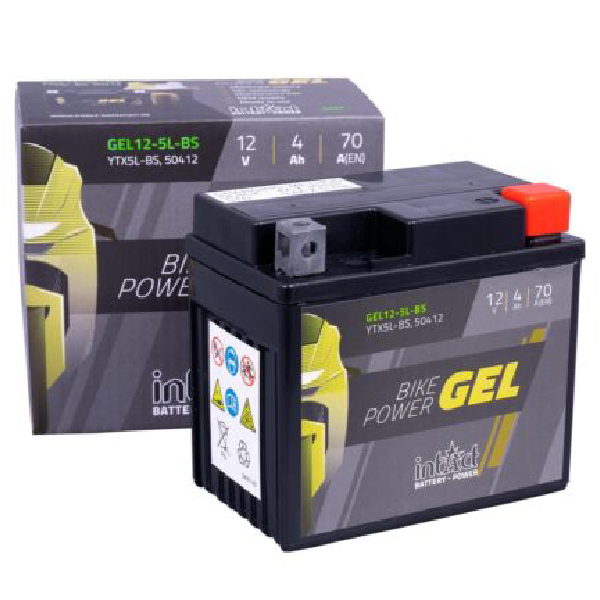 ΜΠΑΤΑΡΙΑ ΜΟΤΟΣΥΚΛΕΤΑΣ INTACT GEL YTX5L-BS 12V 5AH 70CCA 1TEM ΜΠΑΤΑΡΙΑ ΜΟΤΟΣΥΚΛΕΤΑΣ INTACT GEL YTX5L-BS 12V 5AH 70CCA 1TEM