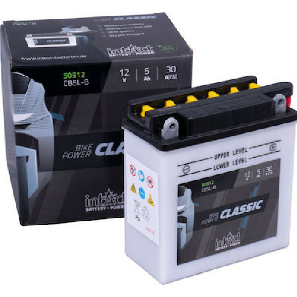 ΜΠΑΤΑΡΙΑ INTACT Μπαταρία Bike Power Classic CB5L-B 12V 5ΑΗ ΜΠΑΤΑΡΙΑ INTACT Μπαταρία Bike Power Classic CB5L-B 12V 5ΑΗ