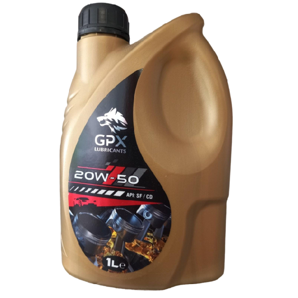 ΛΙΠΑΝΤΙΚΟ ΑΥΤΟΚΙΝΗΤΟΥ GPX 20W-50 API: SF/CD 1L ΛΙΠΑΝΤΙΚΟ ΑΥΤΟΚΙΝΗΤΟΥ GPX 20W-50 API: SF/CD 1L